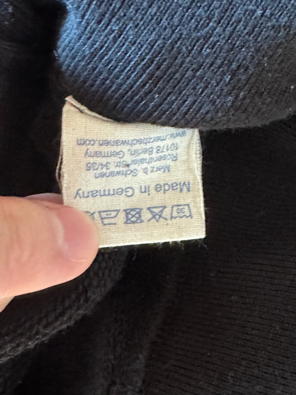 메르츠비슈바넨 스웻셔츠 맨투맨 7(xl) 블랙 상품이미지3