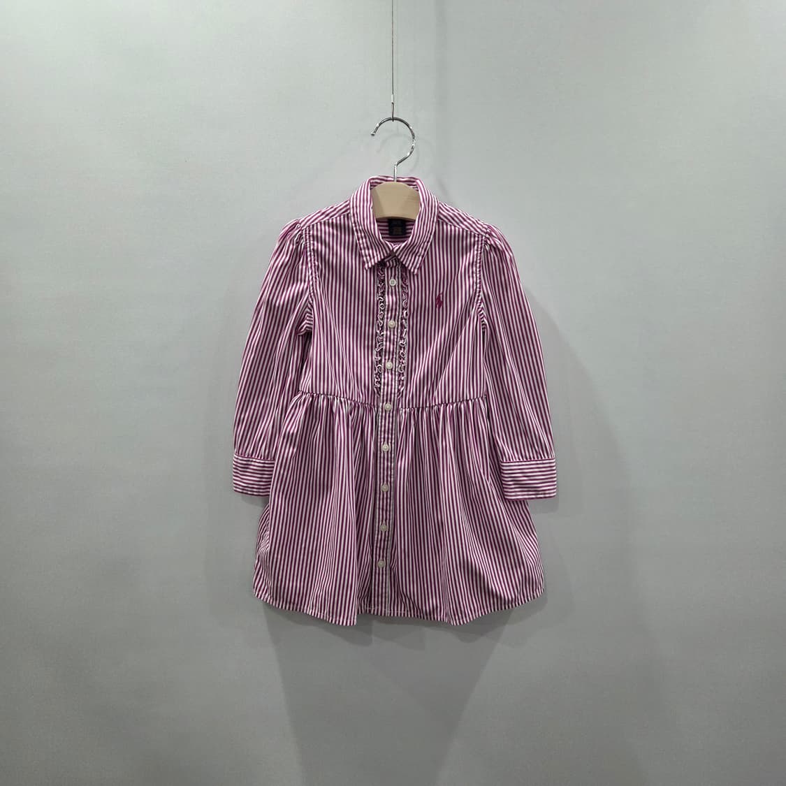 폴로랄프로렌 여아 스트라이프 셔츠 원피스 3T 상품이미지1