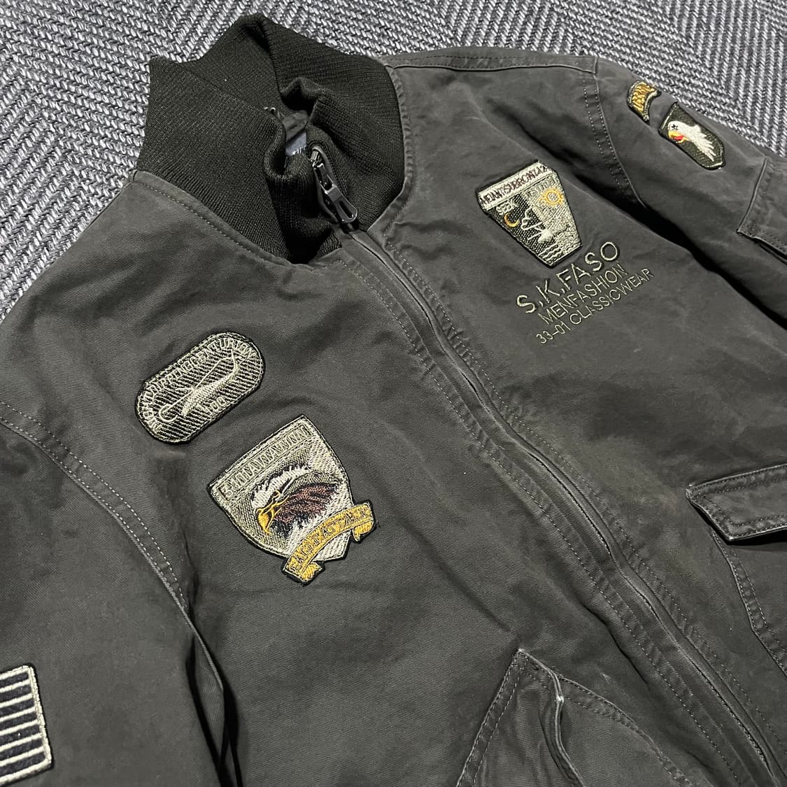 빈티지 밀리터리 봄버 자켓 상품이미지3