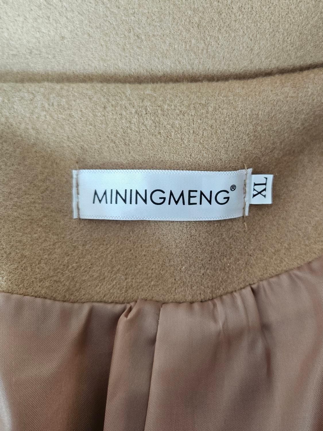 (거의새상품)여자랩코트 카멜 배색 하프코트 66~77 추천 상품이미지9