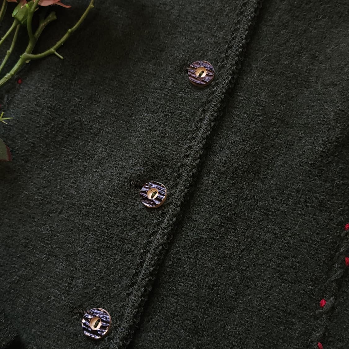 90s 울 트위드 자켓 프렌치 울 자켓 오스트리아 티롤자켓 빈티지 44 상품이미지7