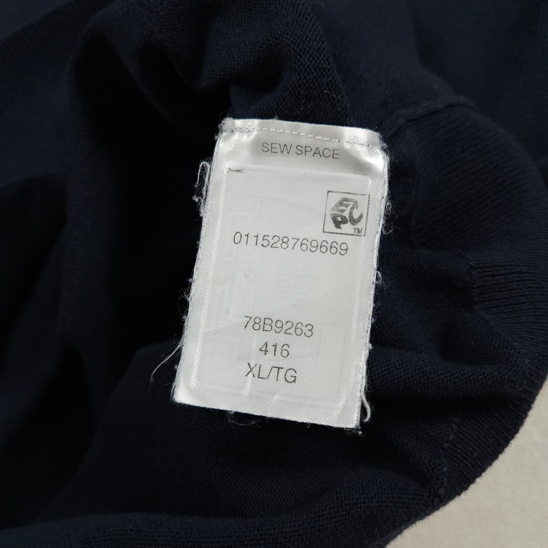 XL(100) 타미 힐피거 네이비 크루넥 니트 상품이미지6