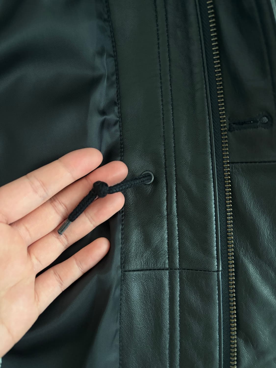 leather car coat 레더 카코트 상품이미지7