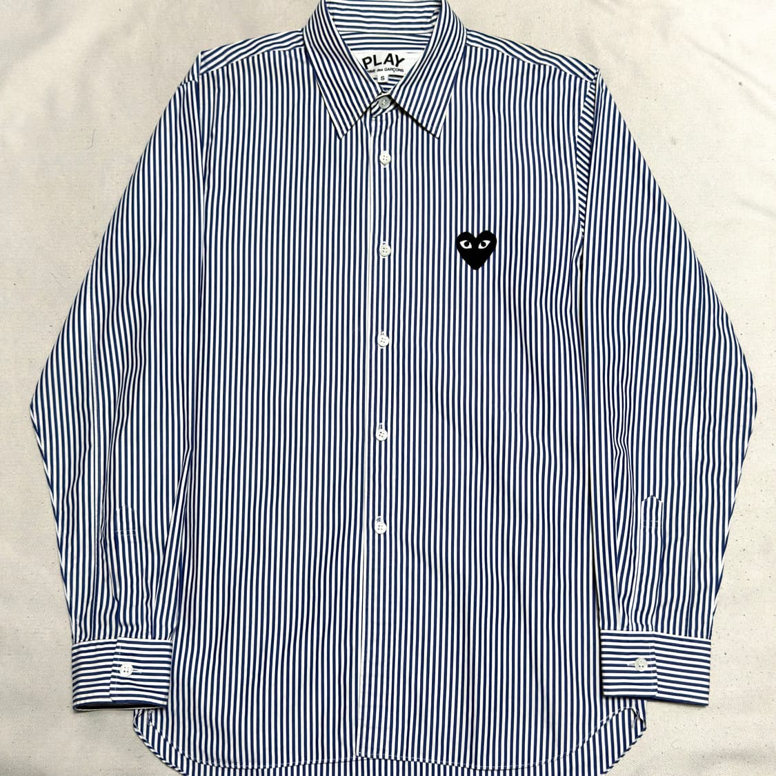 🫶🏻 꼼데가르송 블랙 와펜 스트라이프 셔츠 🫶🏻 상품이미지1