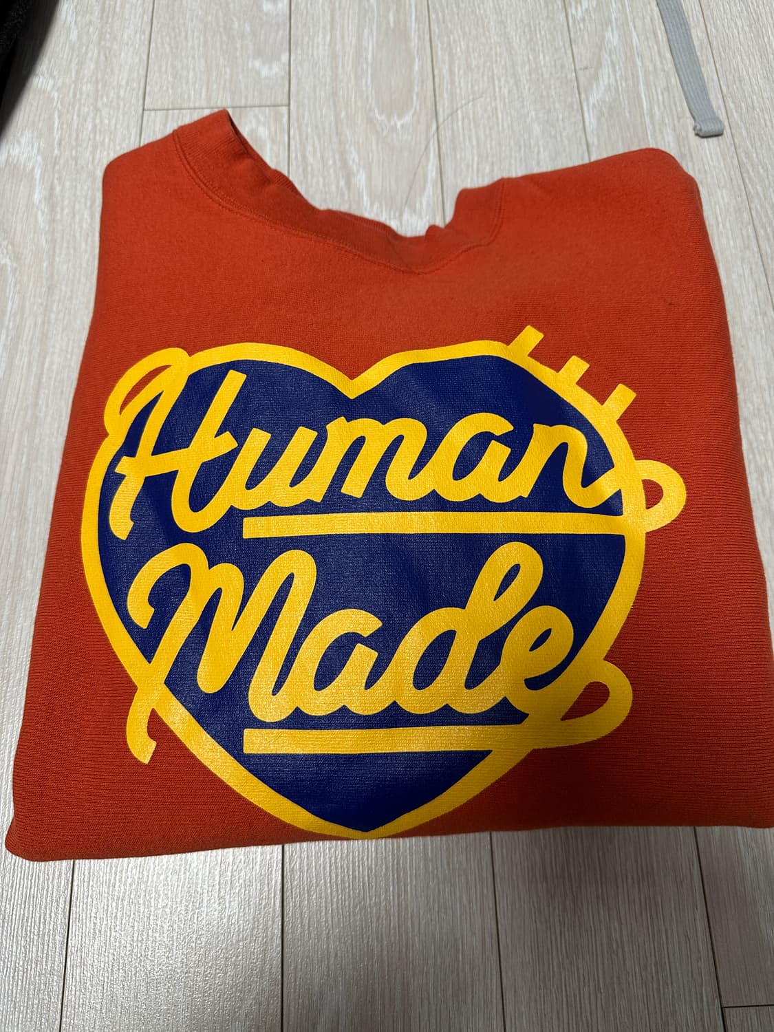 휴먼 메이드 헤비웨이트 스웨트셔츠 오렌지 상품이미지2