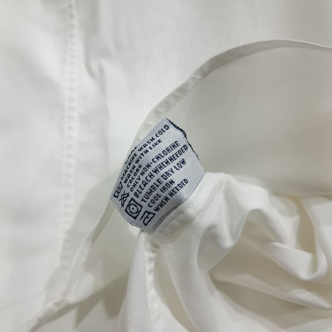 CK097 XL 폴로 90s 홍콩판 엘라스틴 화이트 슬림핏 셔츠 남방 상품이미지5