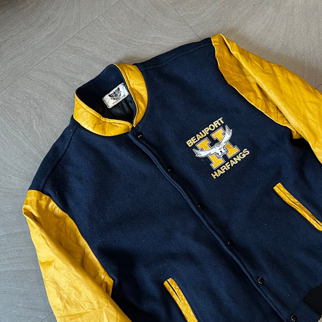 빈티지 윙스타 캐나다 제조 레더 바시티 자켓 상품이미지2