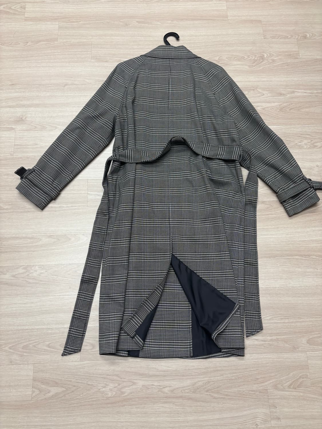 미쏘 체크 트렌치 L 상품이미지2