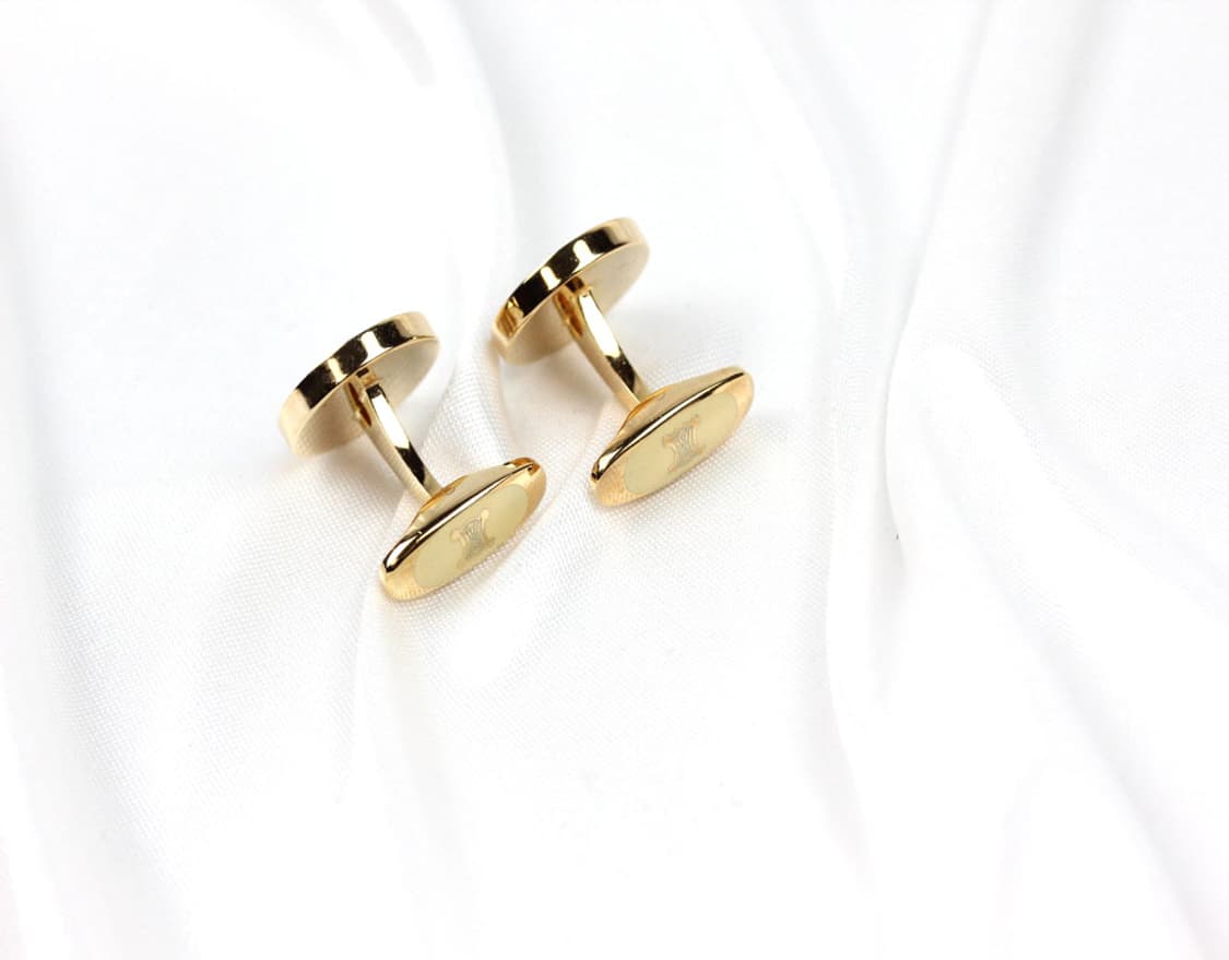 셀린느 A-등급 천연자개 한정판 남자 명품 커프스 빈티지 상품이미지5