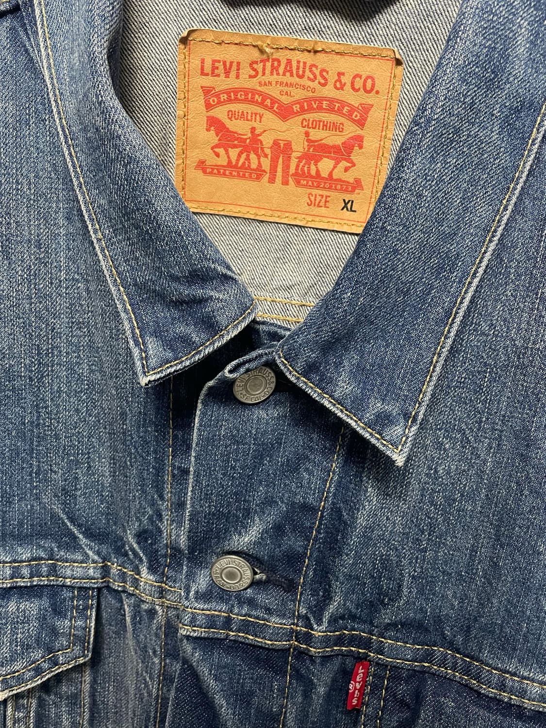 빈티지 리바이스 데님 타입3 트러커 자켓 XL 상품이미지3
