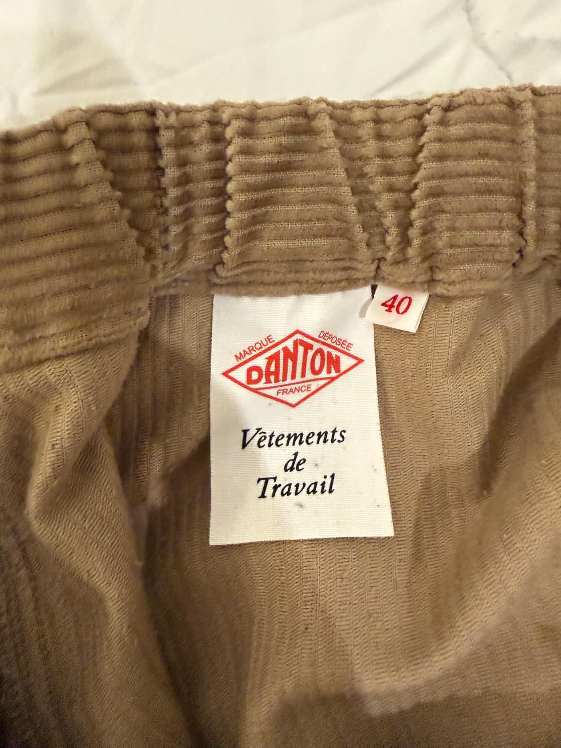 단톤 코듀로이 팬츠 브라운 상품이미지5