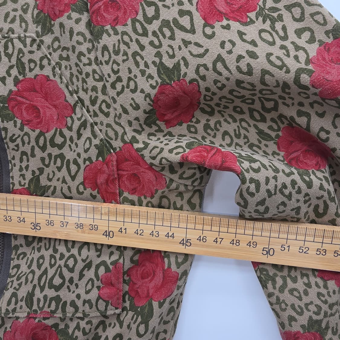 독특한 장미와 레오파드 패턴의 자켓 상품이미지3