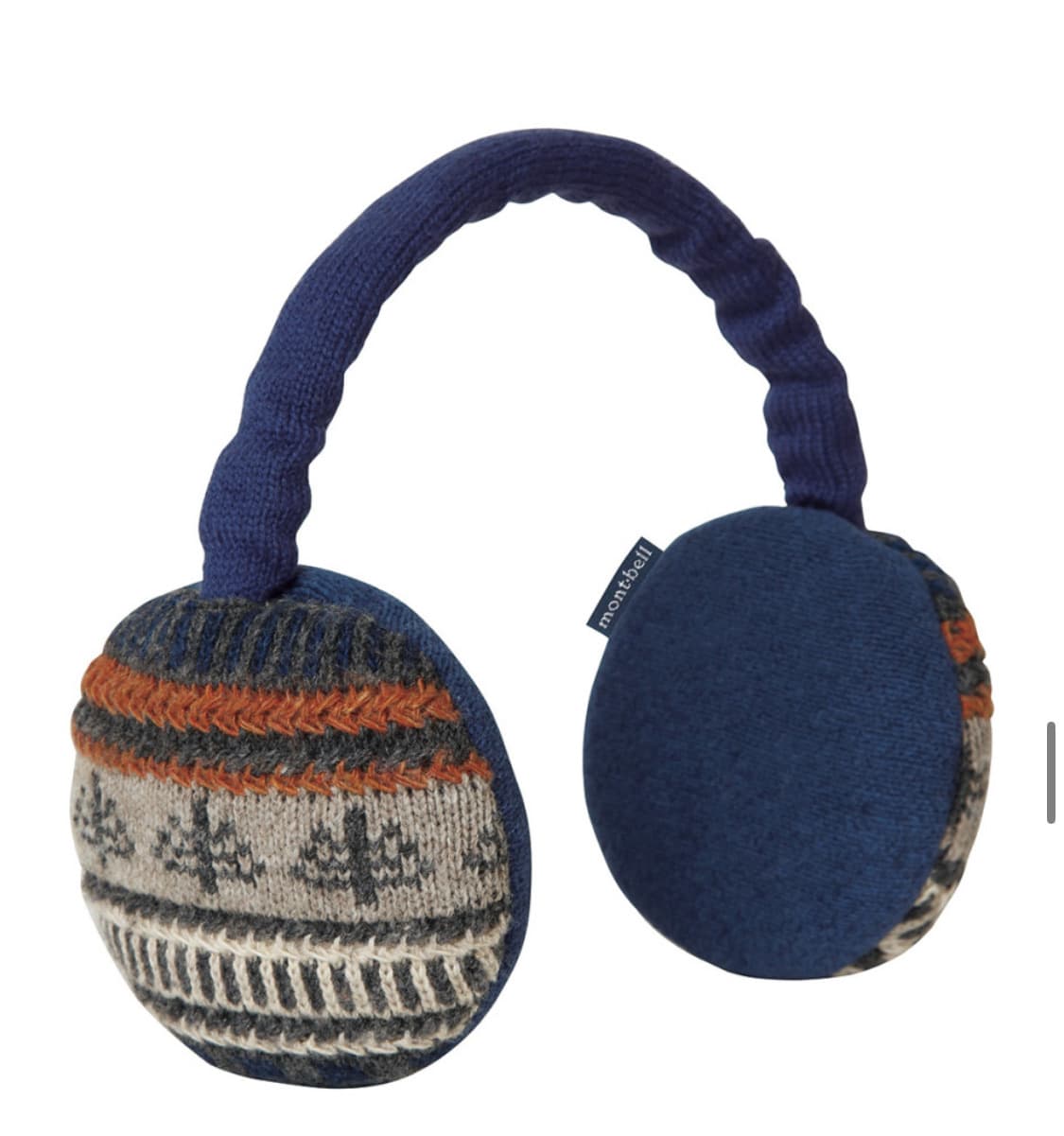 몽벨 패턴 귀마개 네이비 상품이미지1