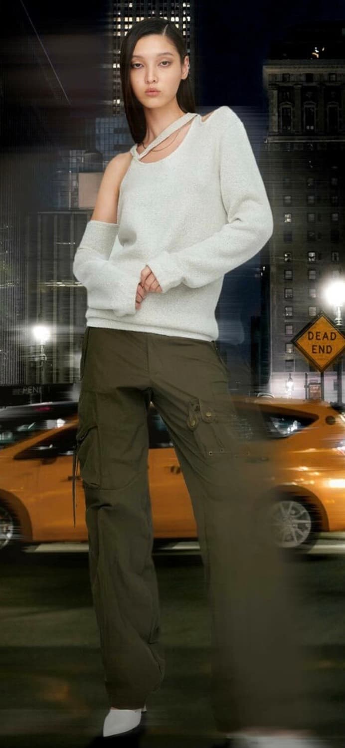 나체 원숄더브레이드니트 상품이미지2