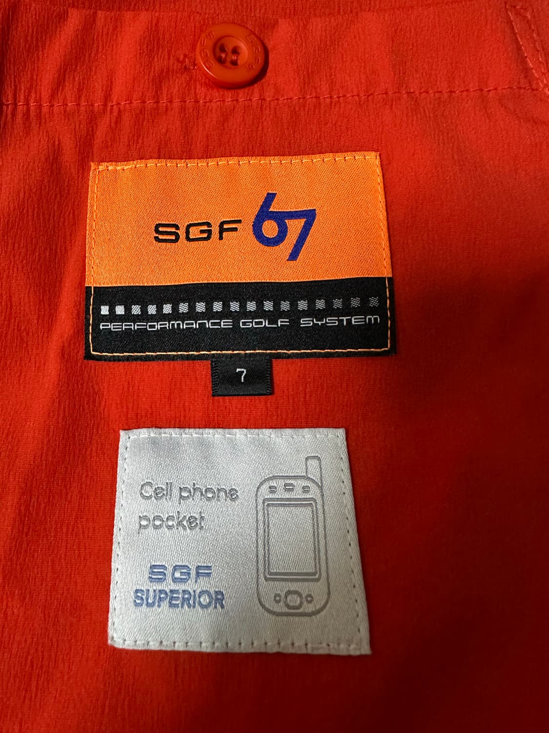 SGF67 골프 오렌지색 바람막이 상품이미지8