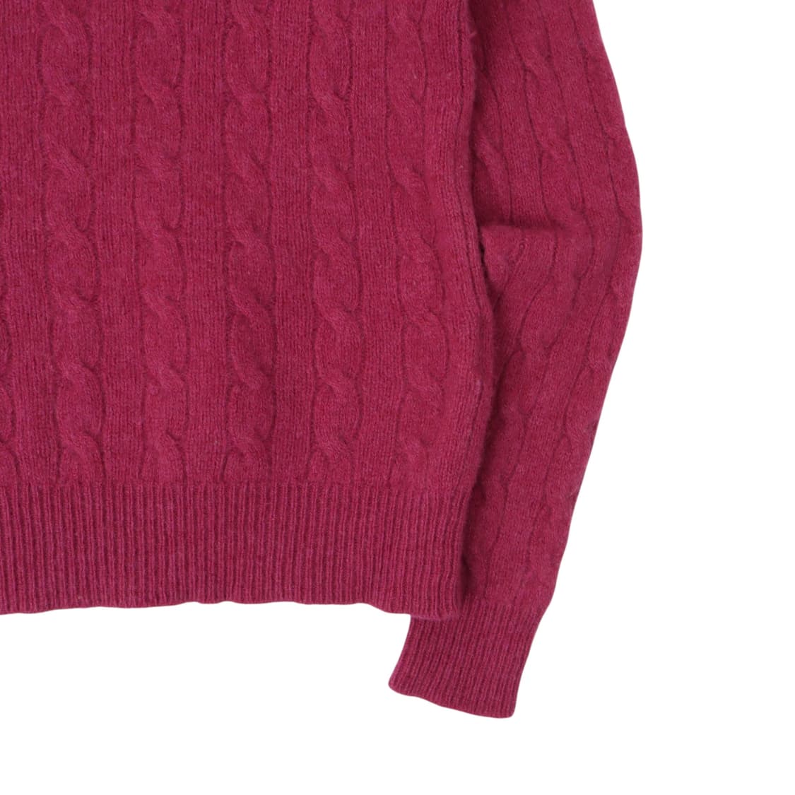 폴로 랄프로렌 핑크 울 캐시미어 케이블 니트 상품이미지4