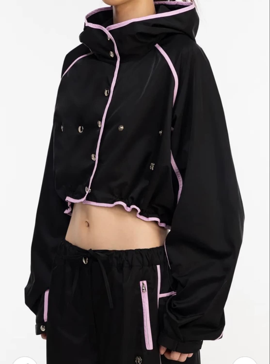 김미더영 G BIAS LINE JUMPER 크롭 바람막이 상품이미지1