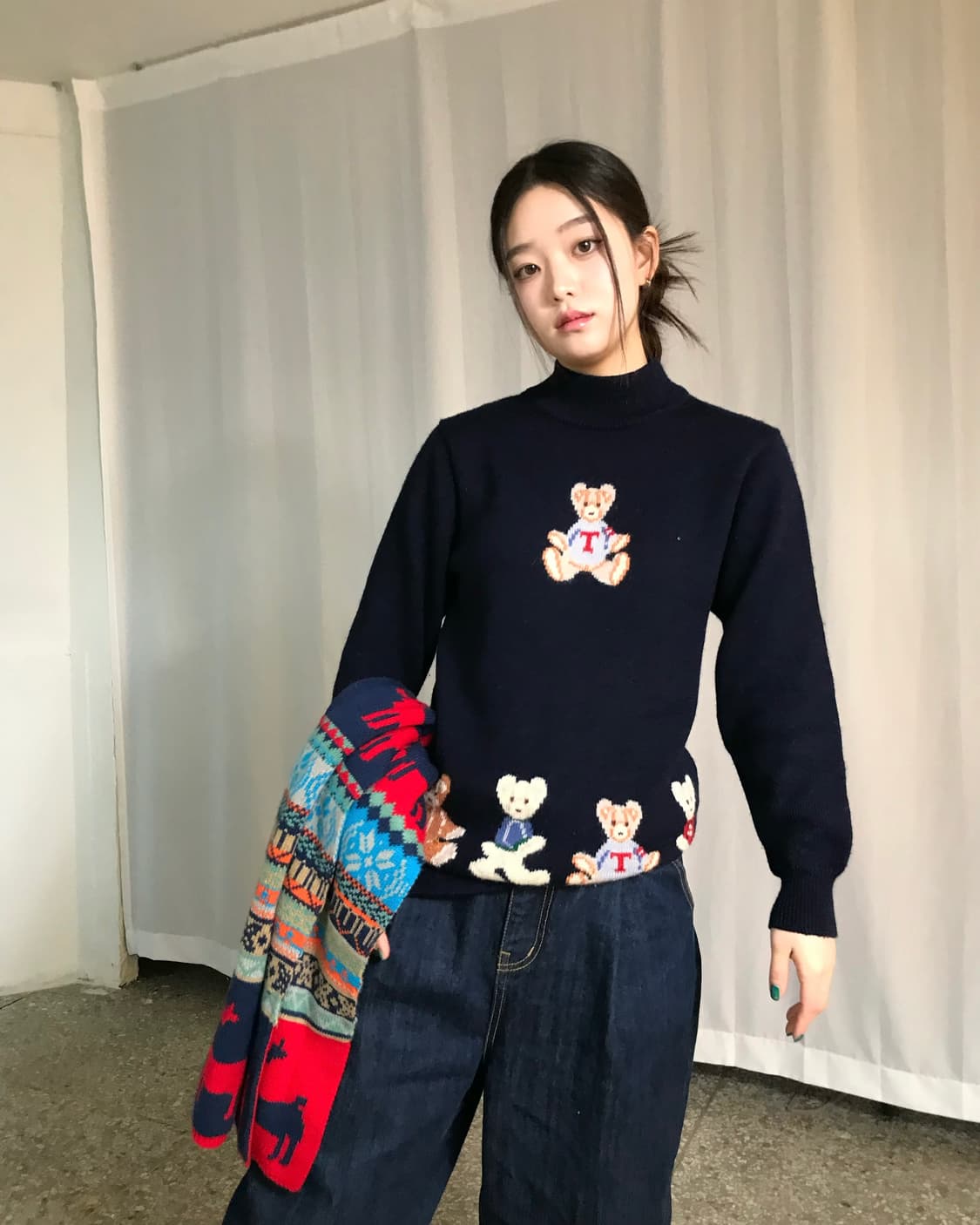 테디베어 니트 상품이미지3