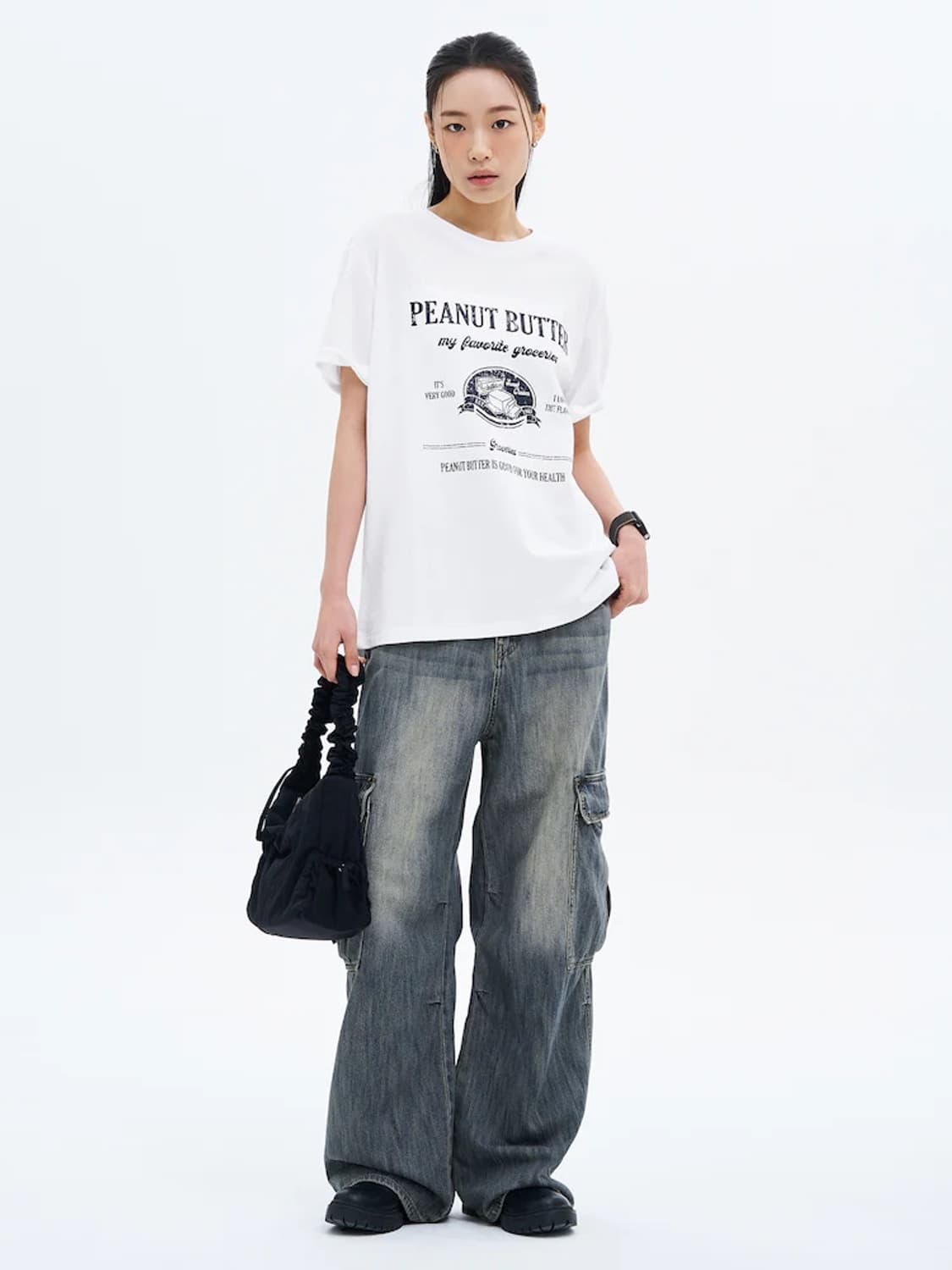 8seconds 틴워싱 카고 데님팬츠 - 블루 상품이미지2