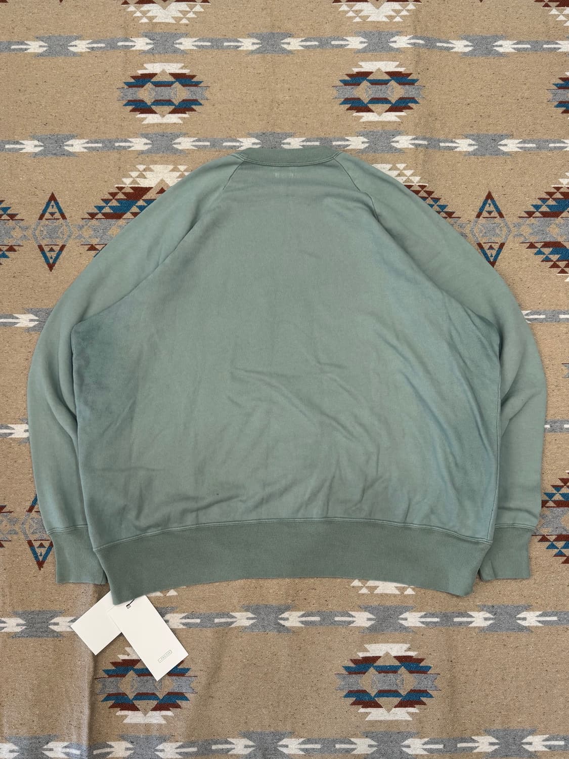 [3] 아프레쎄 빈티지 라이트 웨이트 스웻셔츠 그린 -26ss 상품이미지5