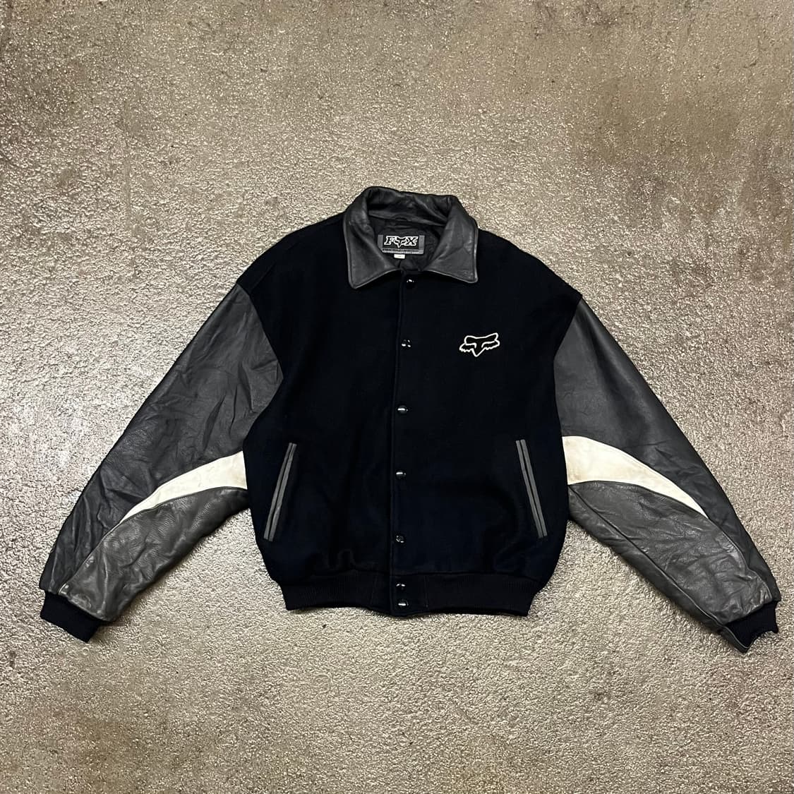 90s 폭스레이싱 빅로고 바시티 자켓 (100-105) 상품이미지3