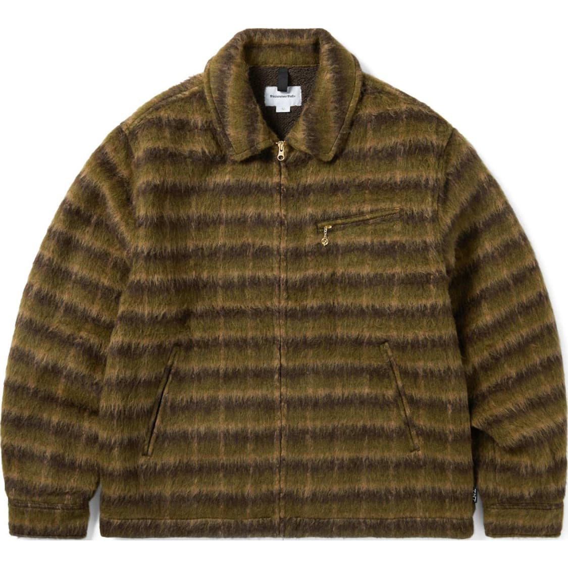 디스이즈네버댓 브러쉬드 울 체크 자켓 다크 브라운 상품이미지1