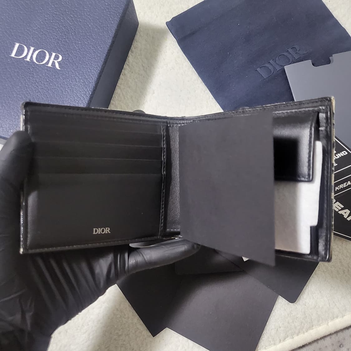 [크림판/새상품급] 디올 오블리크 반지갑  상품이미지6
