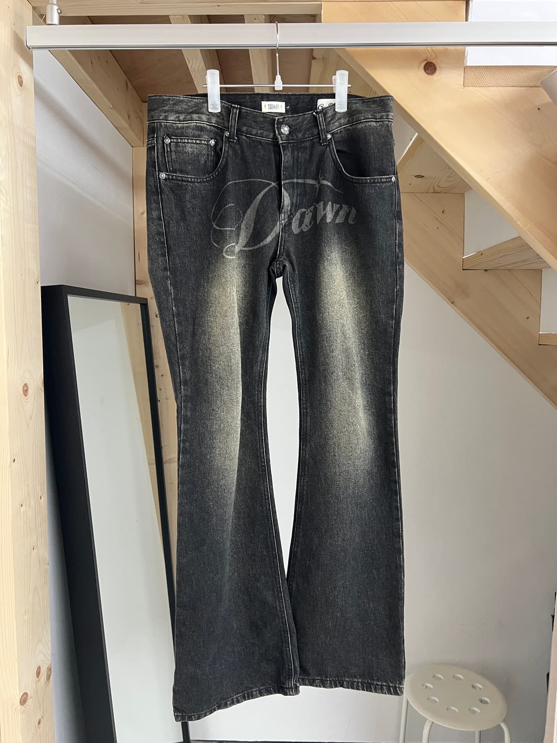 틸던 플레어 데님 블랙 상품이미지1