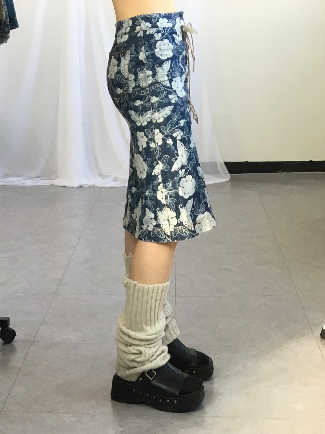 Ozone community butterfly pattern denim  상품이미지7