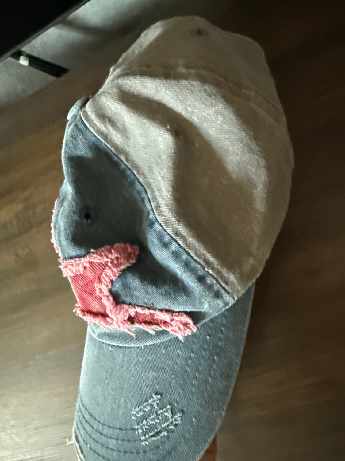 메인부스 데미지 볼캡 ball cap(blue) 상품이미지3