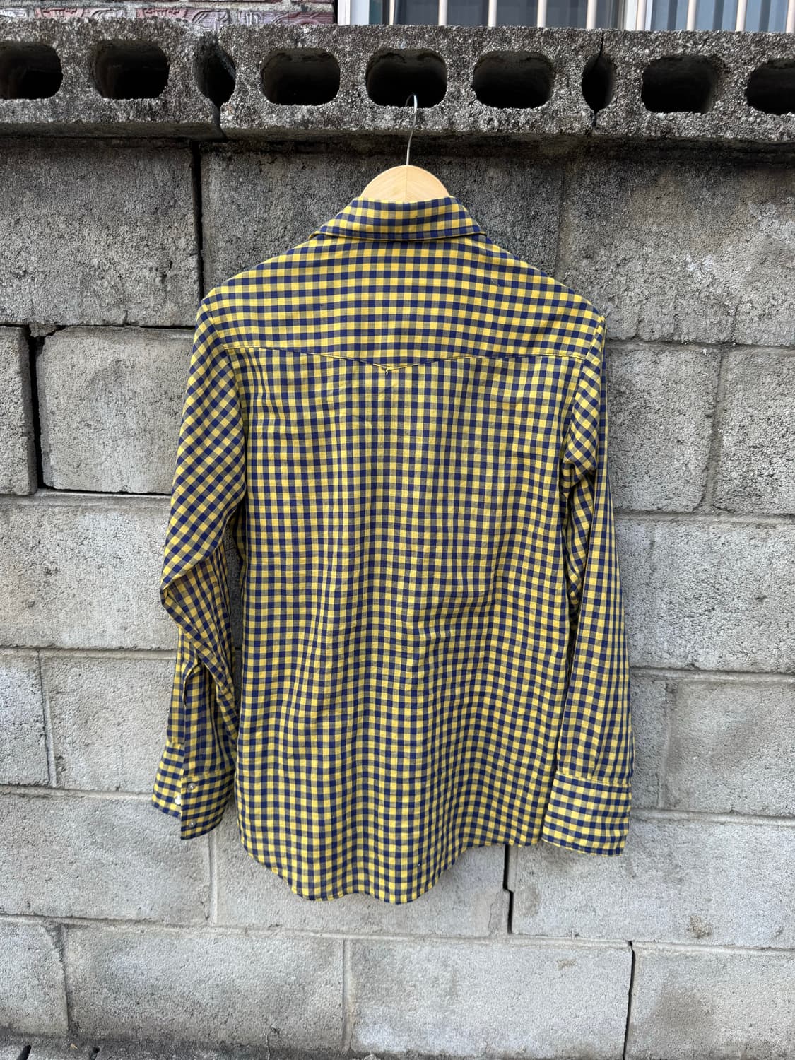 70s lee 빈티지 체크 웨스턴 셔츠 m 상품이미지2