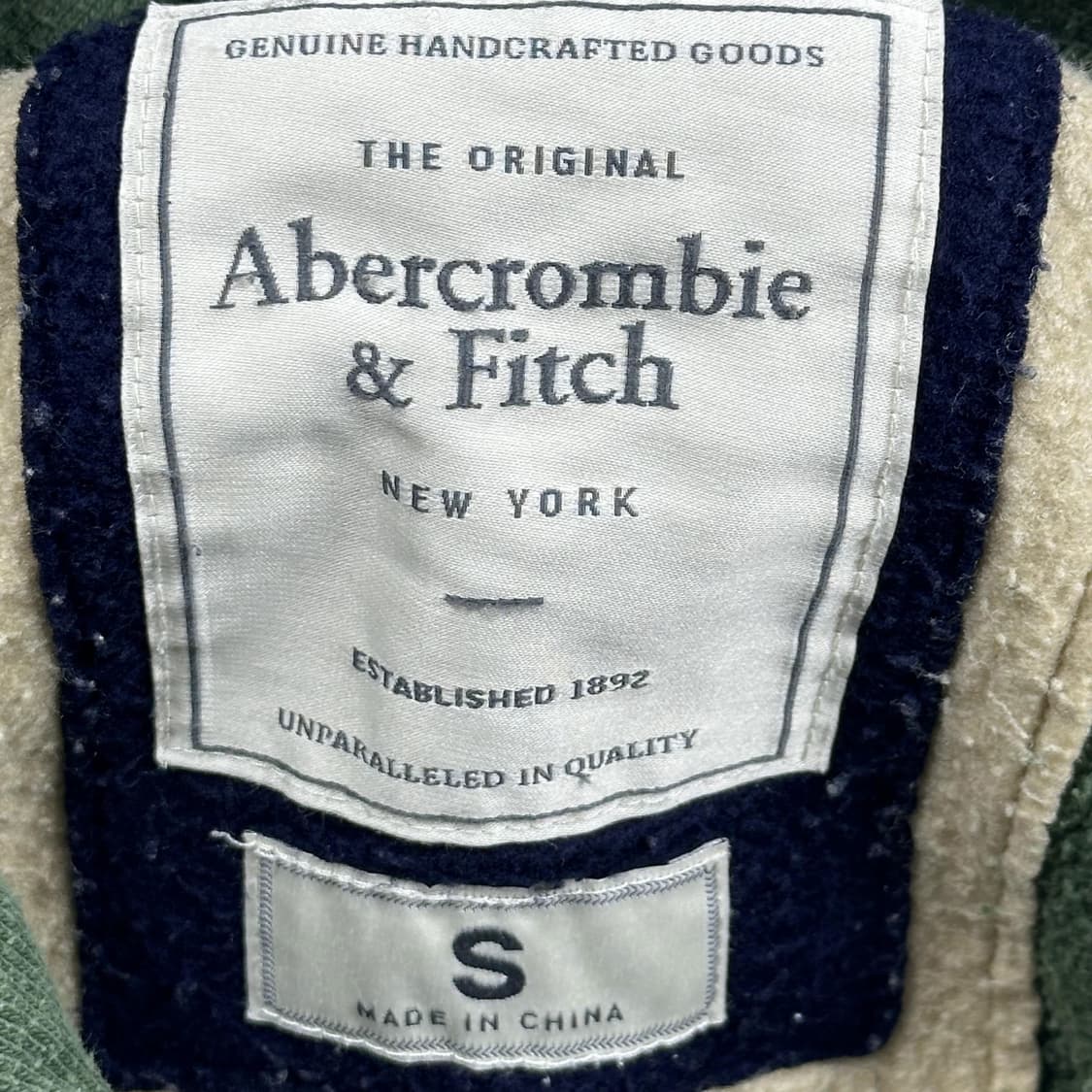 아베크롬비 뉴욕 피치 올리브 워싱 후드티 (실측 L) 상품이미지5