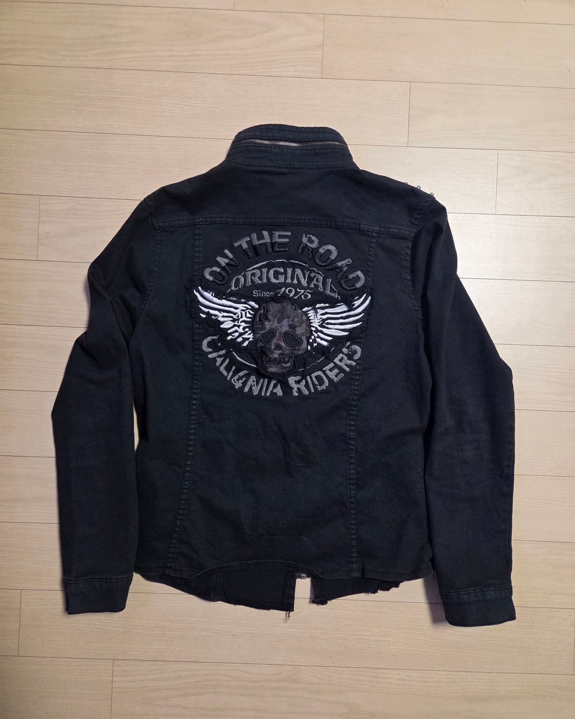 빈티지 펑크 스컬 셔츠 나사커스텀 데님자켓  상품이미지2