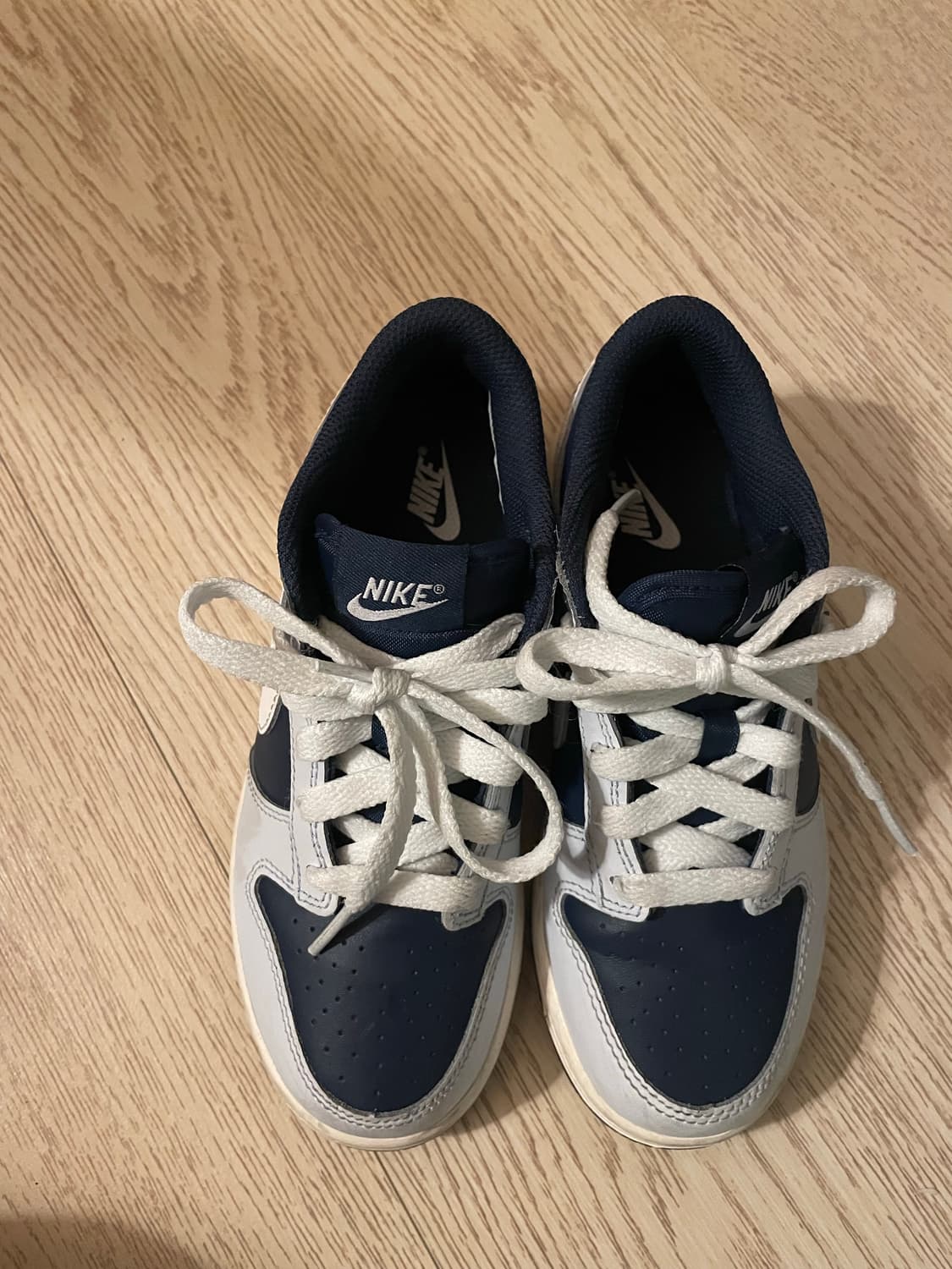 나이키 덩크 로우 풋볼 그레이 미드나잇 네이비 사이즈 200 상품이미지4