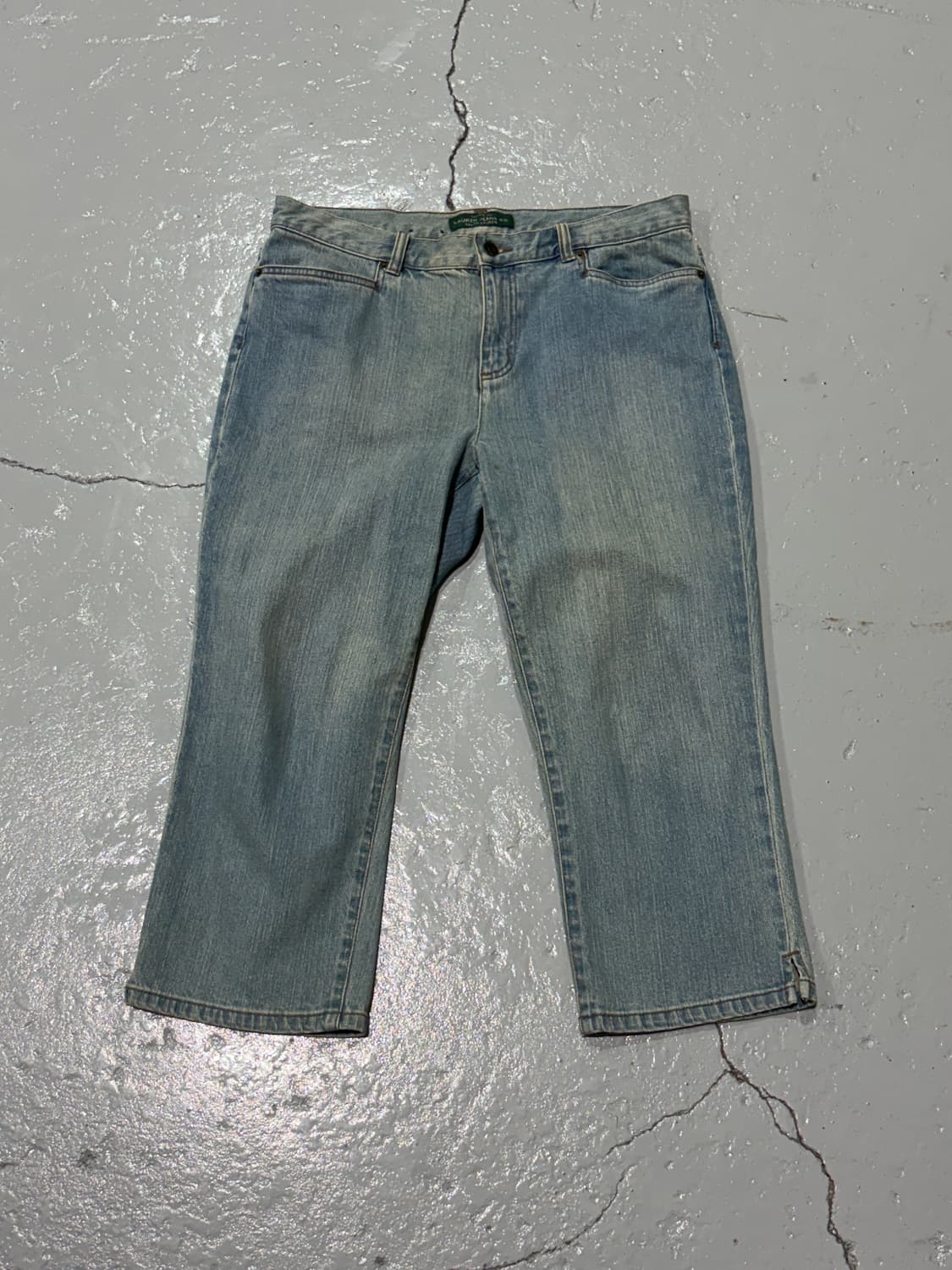 로렌 랄프 로렌(Lauren Ralph Lauren) 연청 카프리 데님 상품이미지1