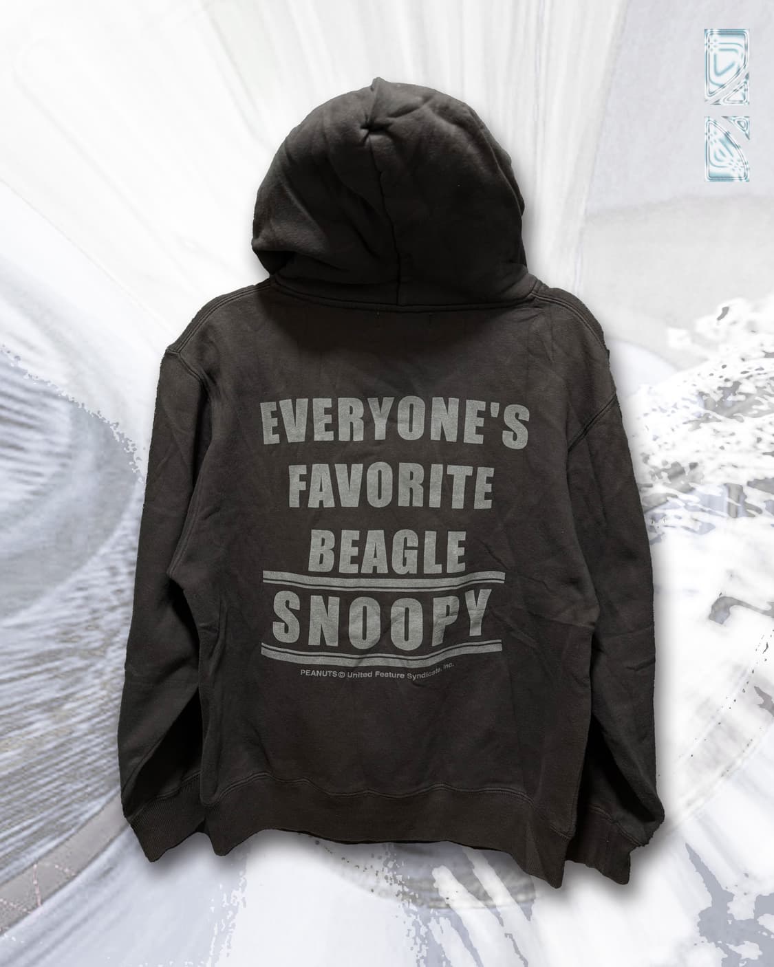 PEANUTS 스누피 후드 차콜 [M] 상품이미지2