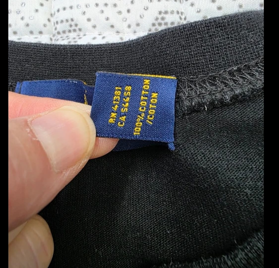 폴로 랄프로렌 블랙 긴팔티 L 상품이미지5