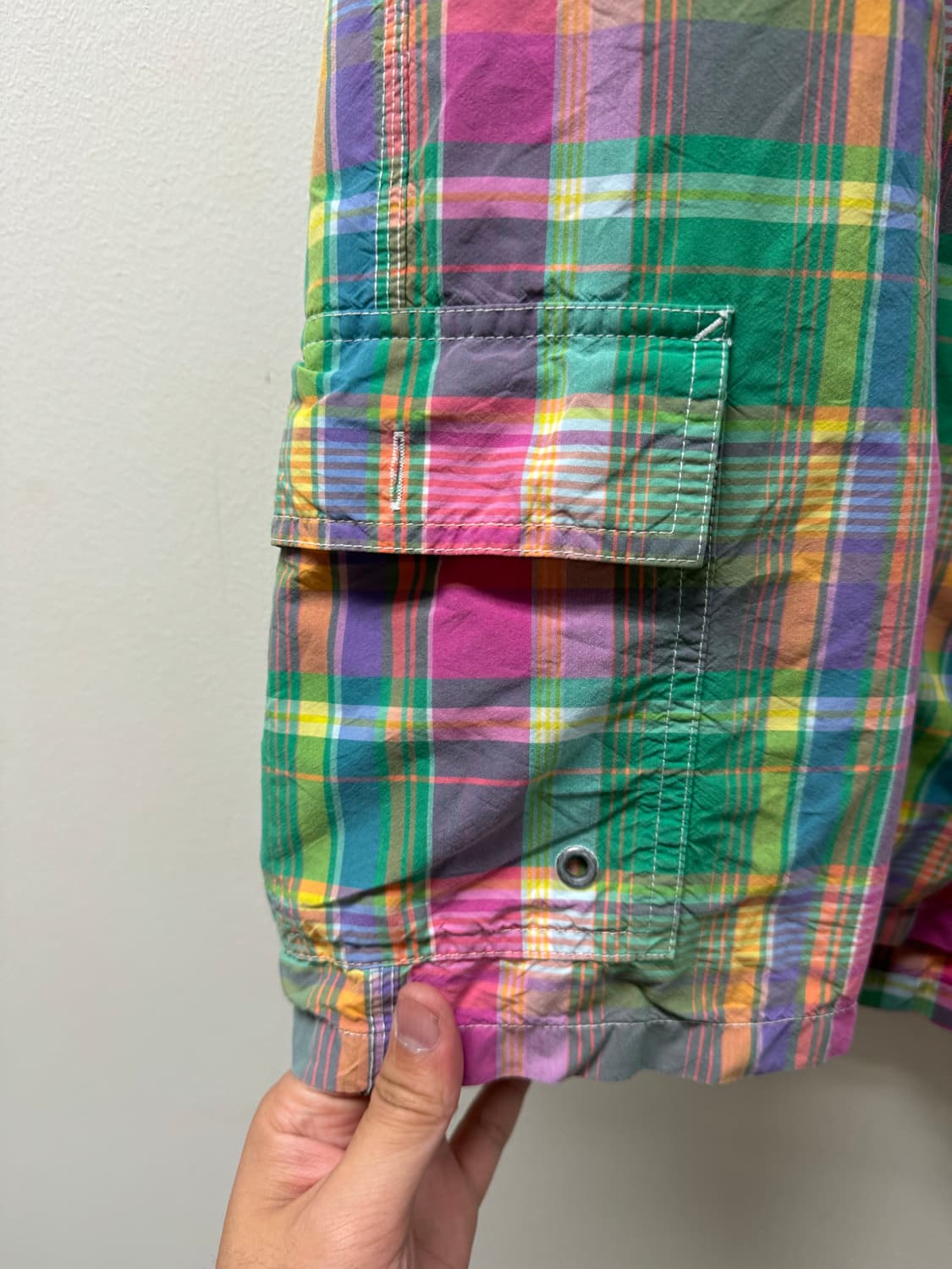 PRL 폴로 랄프로렌 마드라스 체크 패턴 반바지  상품이미지4