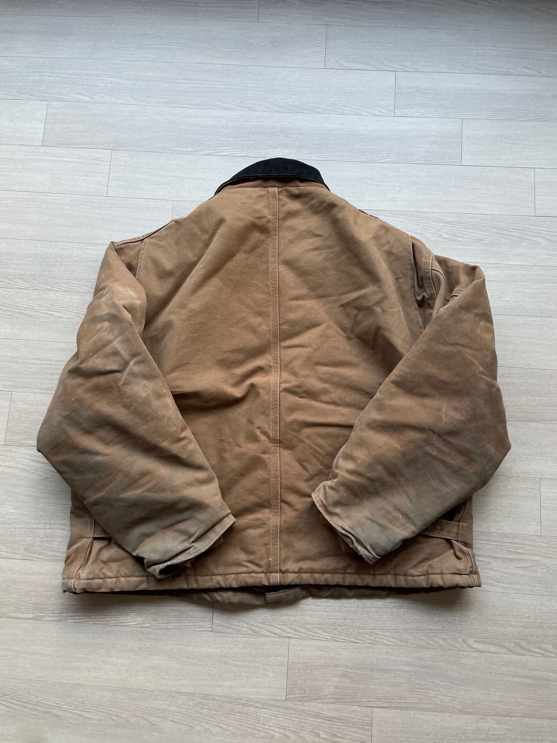 칼하트 J22 BRN 브라운 디트로이트 아크틱 자켓 빈티지 상품이미지3