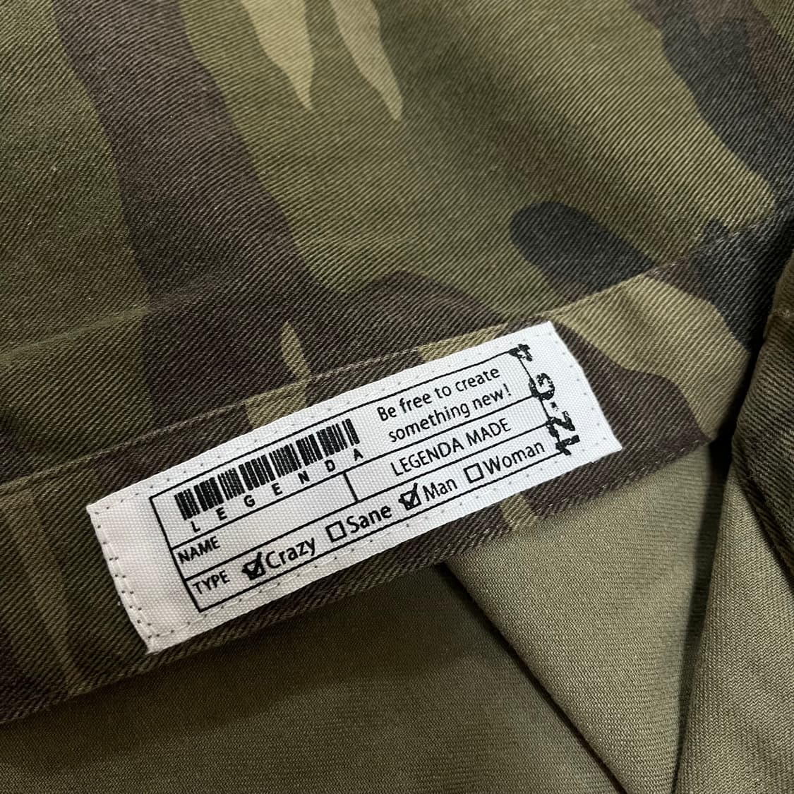 레겐다 도쿄 밀리터리 카모플라쥬 포켓 셔츠 S/90 상품이미지5