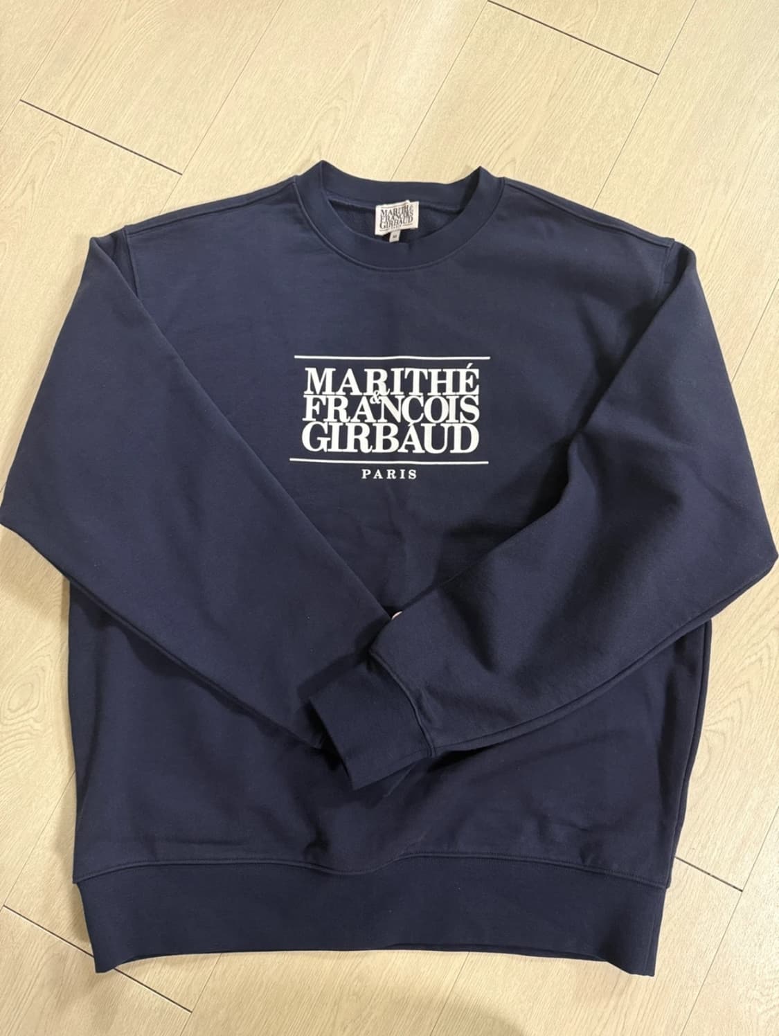 마리떼 네이비 맨투맨 M 상품이미지1