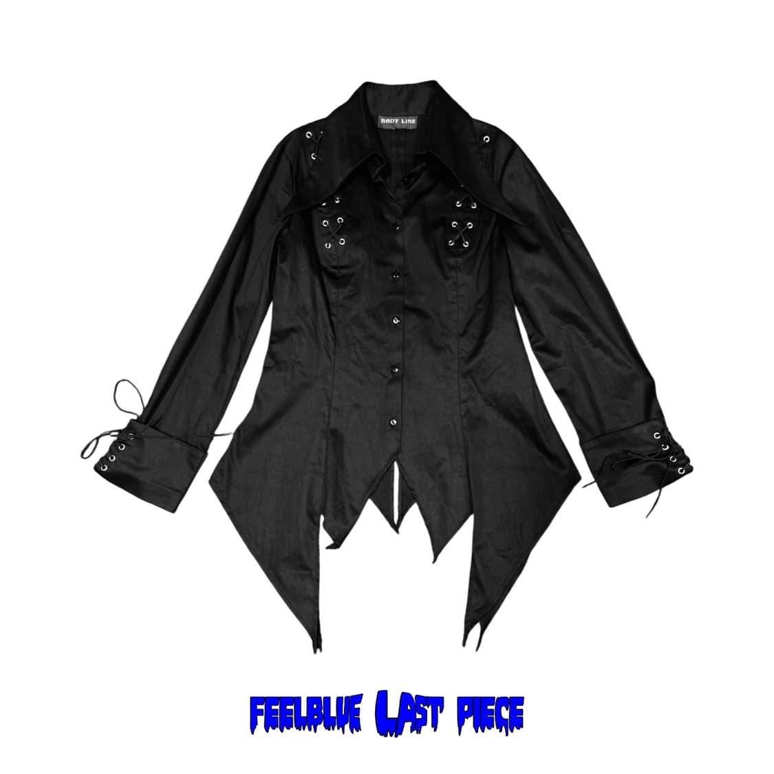 BODY LINE Gothic Lace-Up detail shirts 상품이미지2