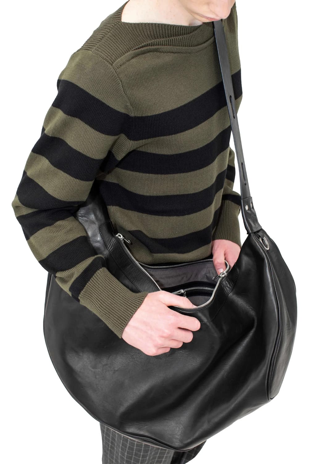 키코 코스타디노브 25fw MORAVIA 레더 백/블랙 상품이미지3