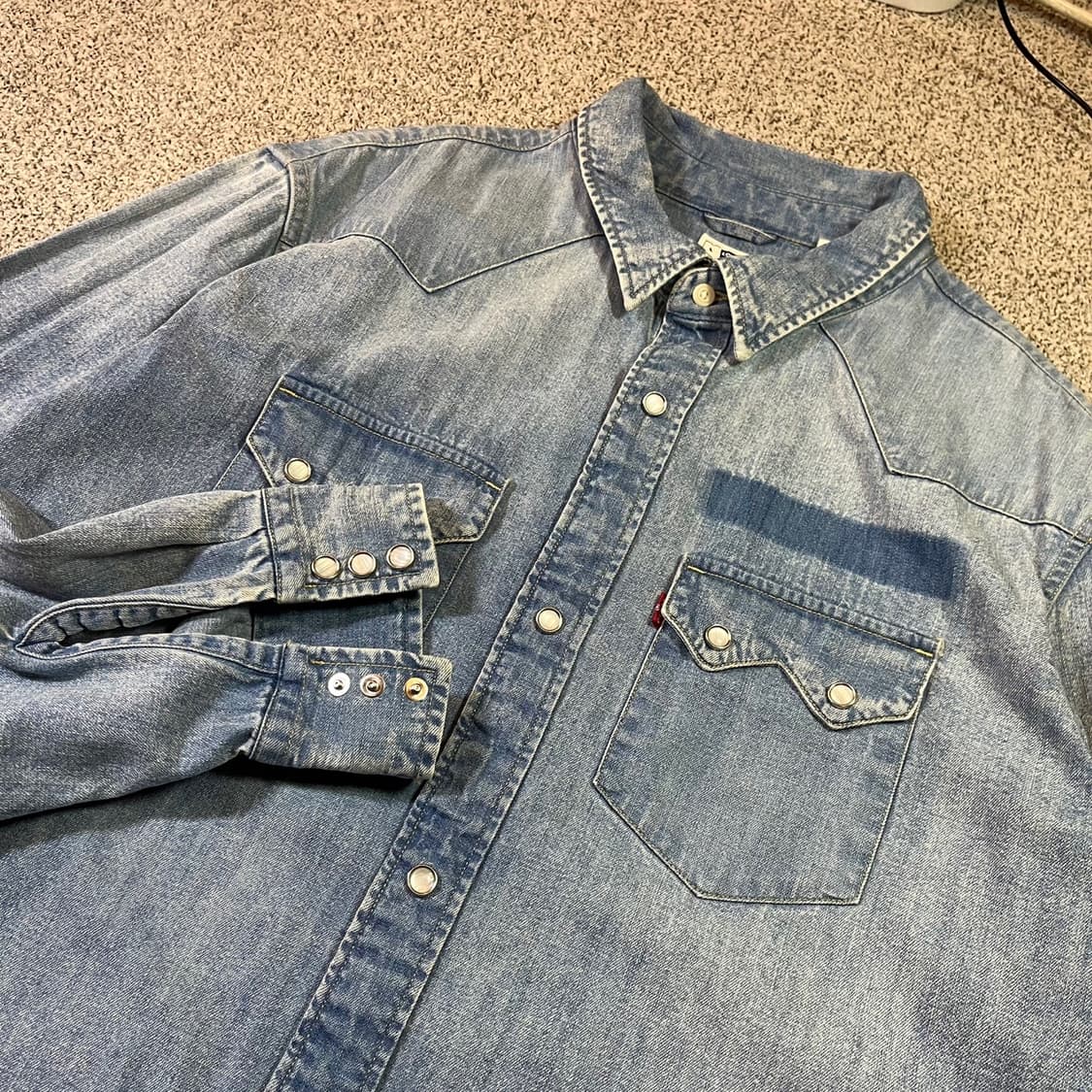 리바이스 웨스턴 데님 셔츠 상품이미지2