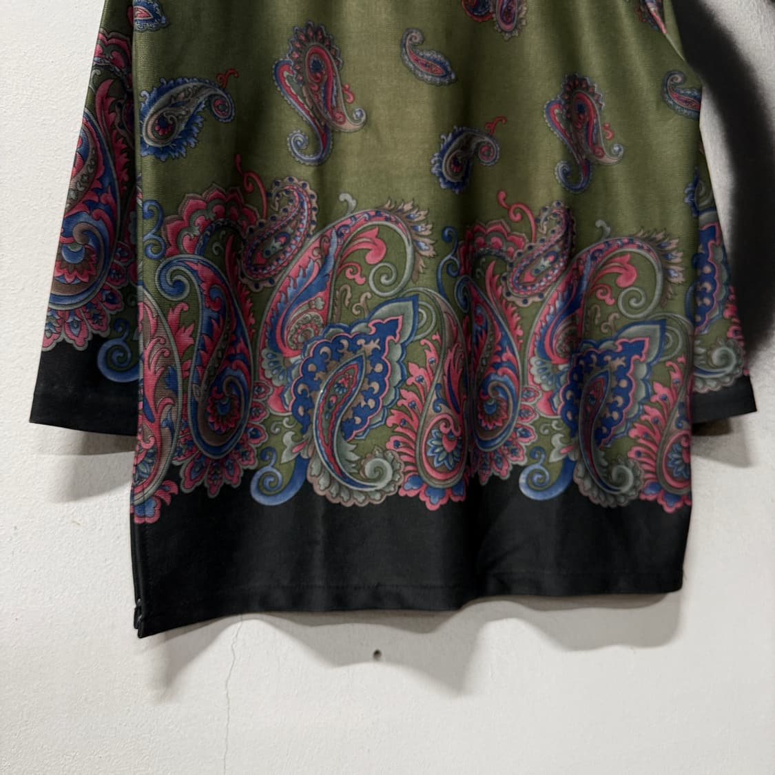 VTG 빈티지 페이즐리 패턴 긴팔 블라우스 탑 상품이미지4