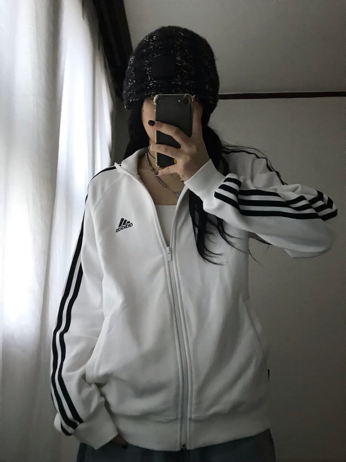 아디다스 흰검 면집업 상품이미지6