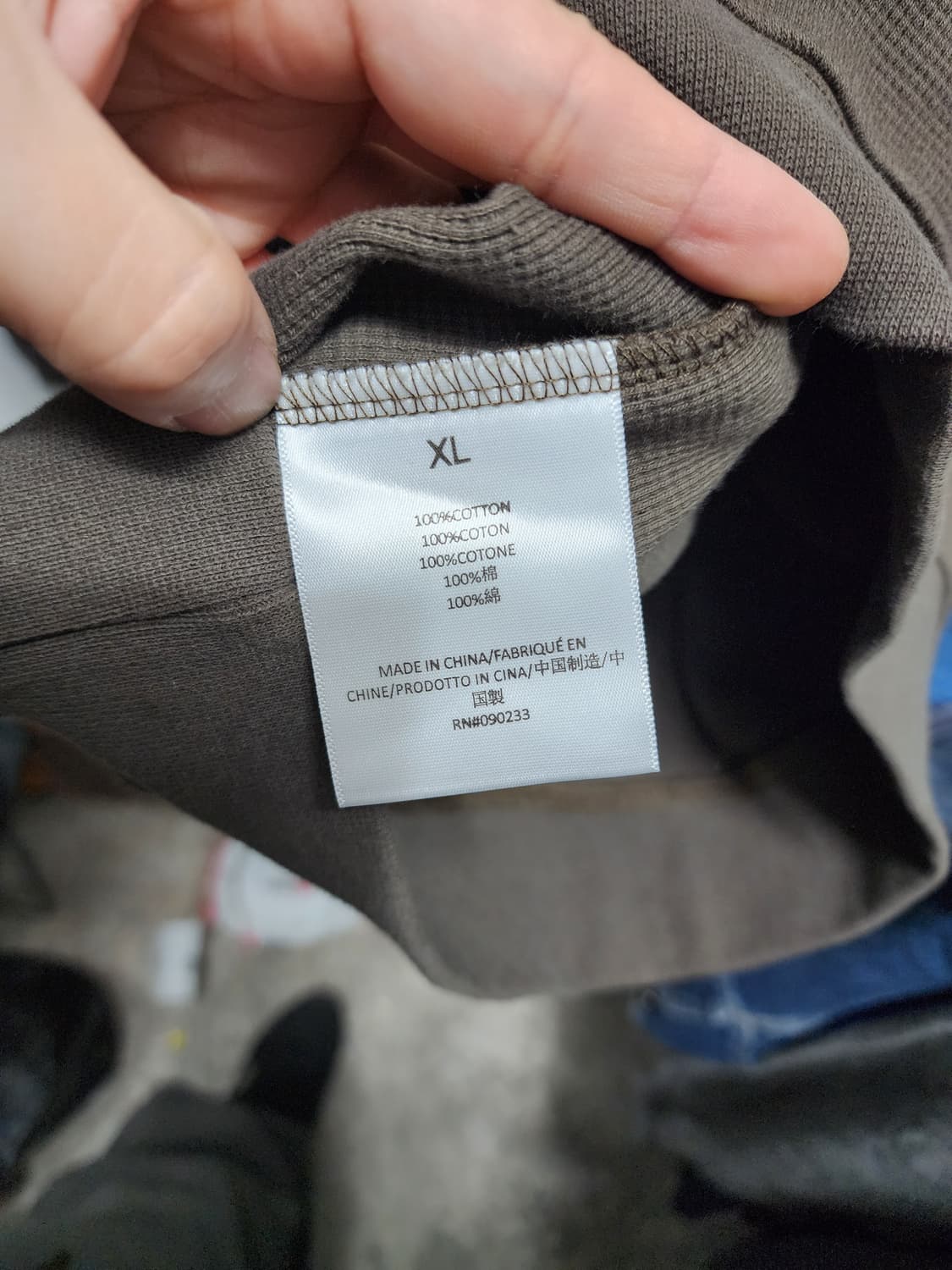 (빅사이즈) 에센셜 와플 헨리 럭비티 XL 상품이미지7