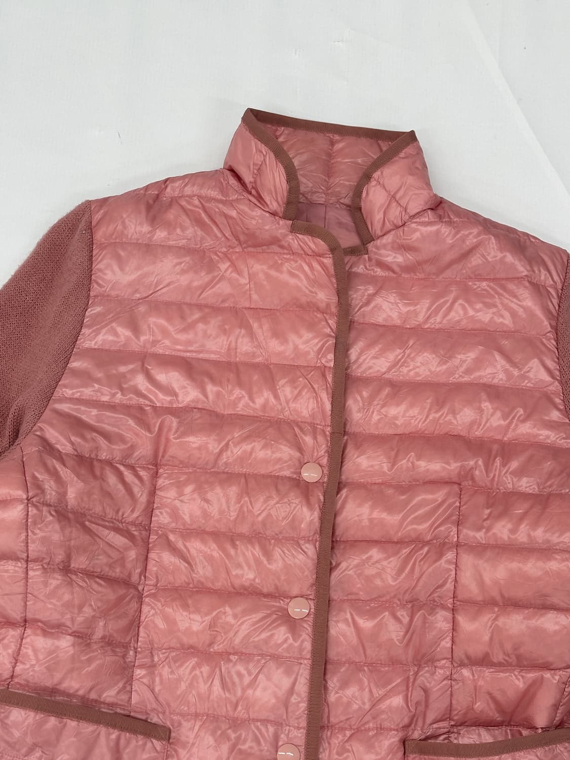 🍓딸기우유맛 러블리 경량 니트 패딩 🍓히메갸루 핀터 그런지 히피 상품이미지4