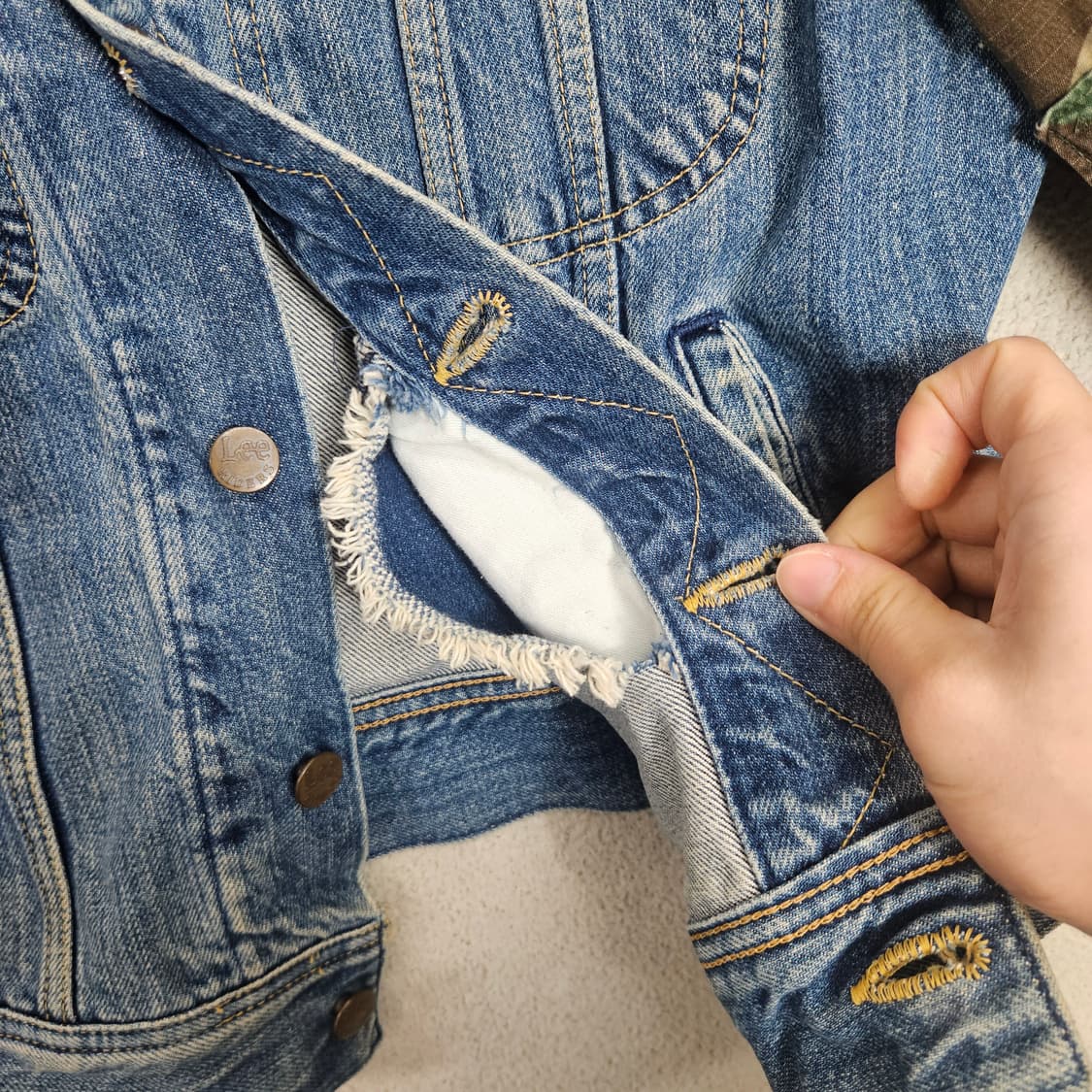 90s Lee 데님 자켓 M 상품이미지6