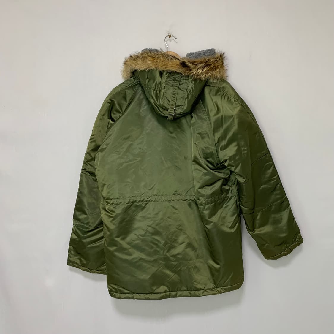 코린스 빈티지 야상 점퍼 퍼 후드 N3B 미군 y2k 카키 L 상품이미지4